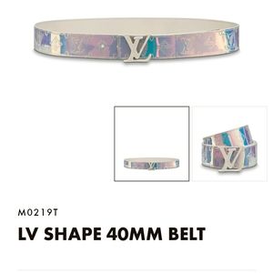 Louis-Vuitton Women's Silver Monogram Belt